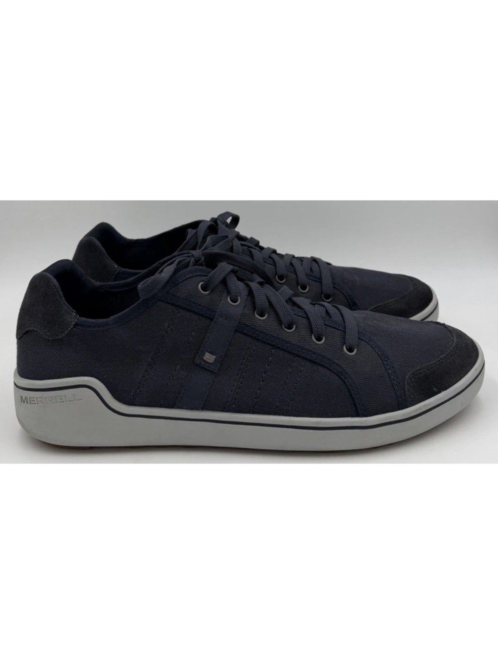 Merrell Primer Canvas Boulder Sneakers Navy Men’s Size 14 US Excellent Condition